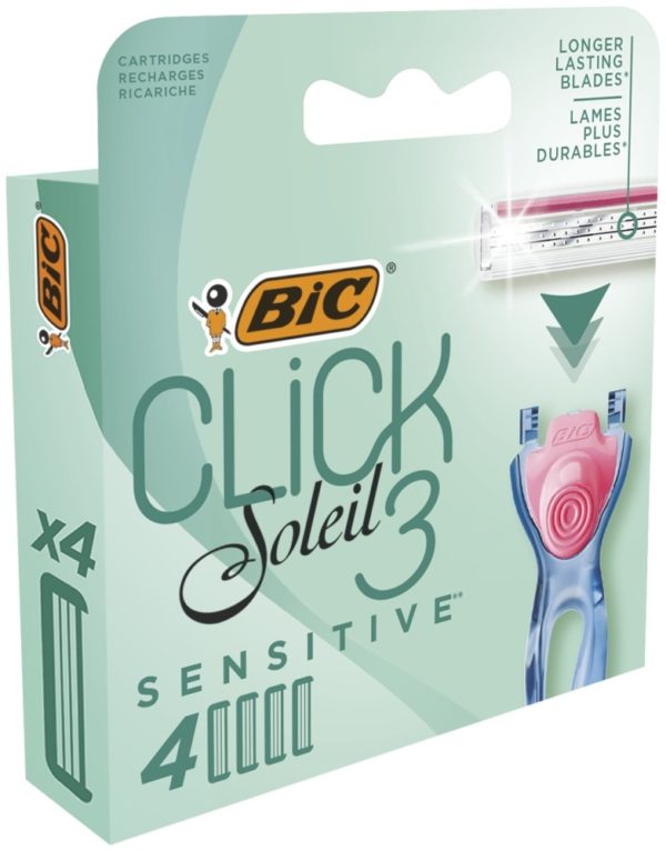 Click 3 soleil shaver sensitive cartridges bl 4