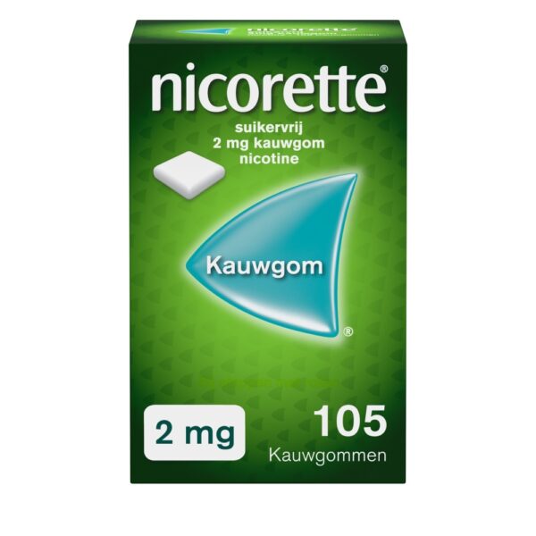 nicorette kauwgom 2mg classic 105ST - Afbeelding 2