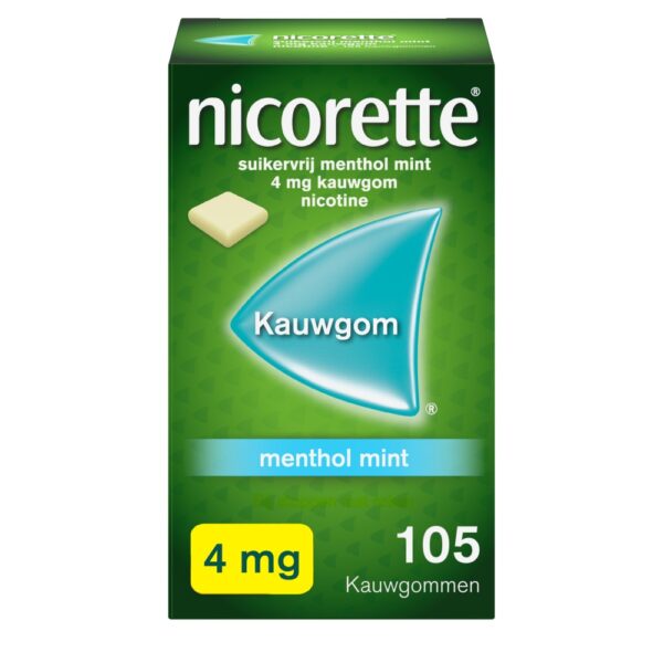 nicorette kauwgom 4mg mentholm 105ST