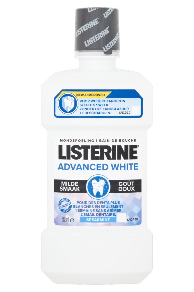 LISTERINE • ADVANCED WHITENER bain de bouche 500 ml • DrShampoo