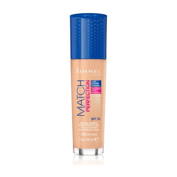 Rimmel foundation match perfect 200 30ml - Afbeelding 2