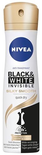 Deodorant black & white silky smooth spray