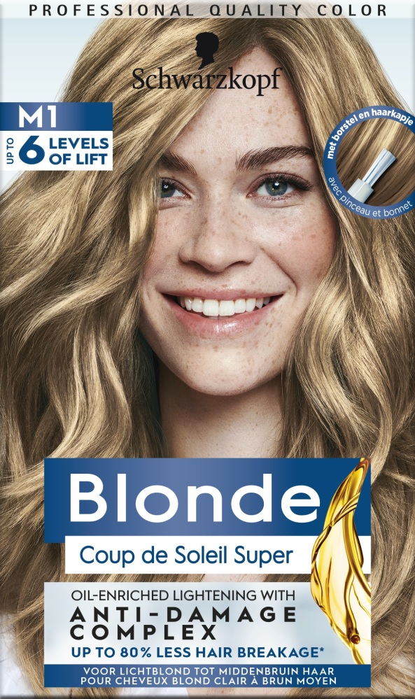 Blonde haarverf coupe de soleil highlighter M1