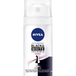 Deodorant spray black & white invisible mini