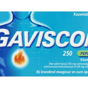 GAVISCON PEPERMUNT 250MG # 16T