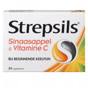 STREPSILS SINAASAPPEL&VIT C 24S