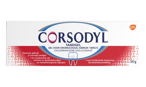 CORSODYL TANDGEL 1% UAD 50G