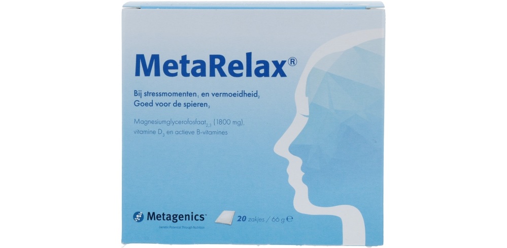 Metagenics Metarelax 20 sachets - Helios Holland Webshop