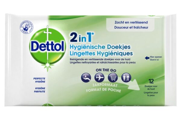 dettol doekjes 2in1 hygienisch 12ST