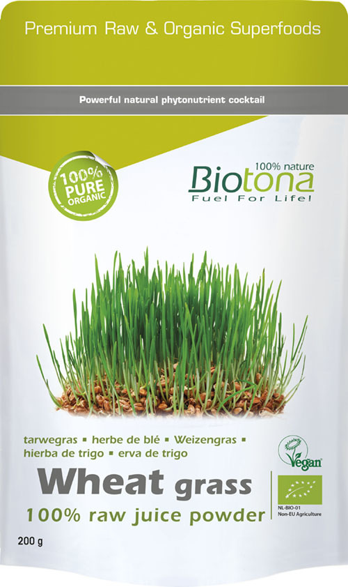 Wheat grass raw juice powder bio