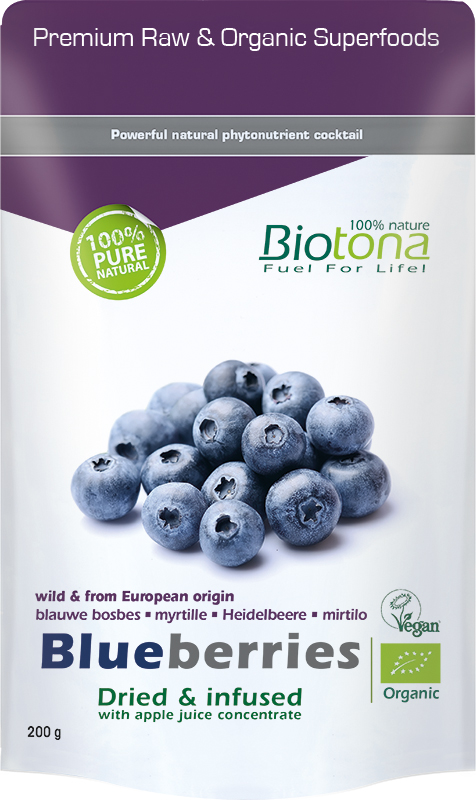 Blueberries dried infusion bio