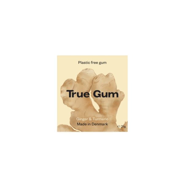 true gum ginger & turmeric sugarfree 21 GR - Afbeelding 3