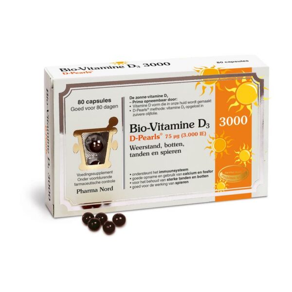 pharma nord bio-vitamine d3 75 mcg 3,000 ie 80 ST - Afbeelding 2