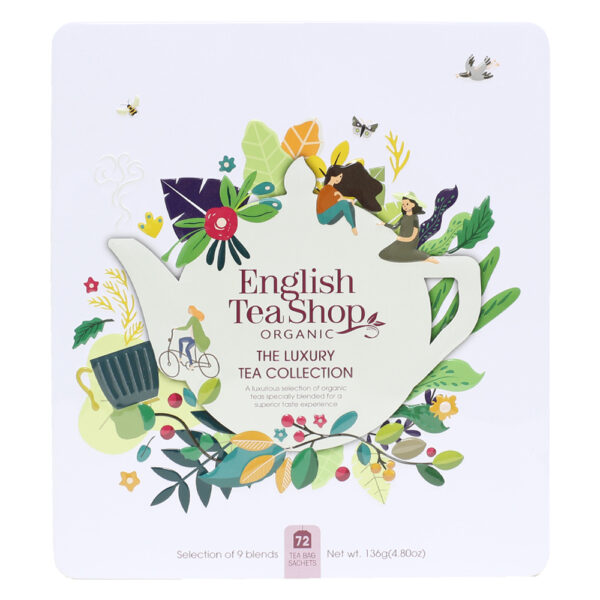 English Tea Shop Luxury tea collection gift tin bio 72 Stuks