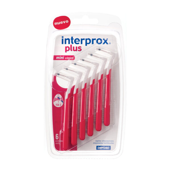 interprox plus 1360 mini conisch rood 6 ST - Afbeelding 2