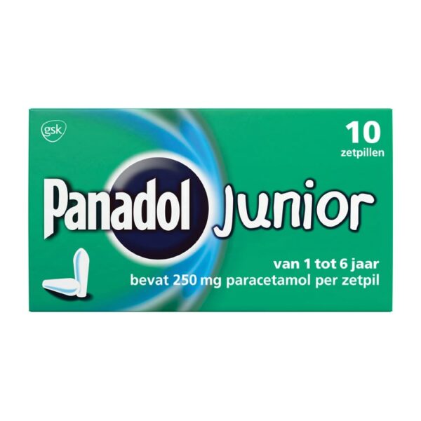 panadol junior zetpil 250mg 1-6jr - Afbeelding 2