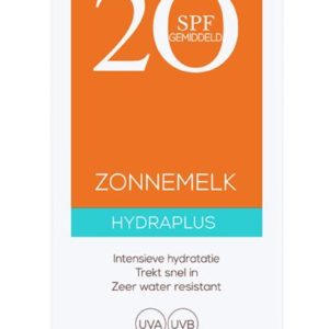 Zonnemelk hydraplus SPF20