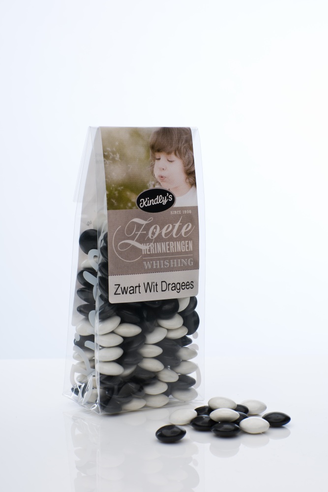 KINDLY ZWART WIT DRAGEES 200G