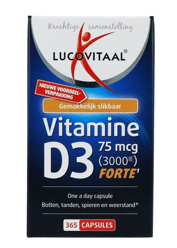 lucovitaal vitamine d3 75mcg forte 365 CPS