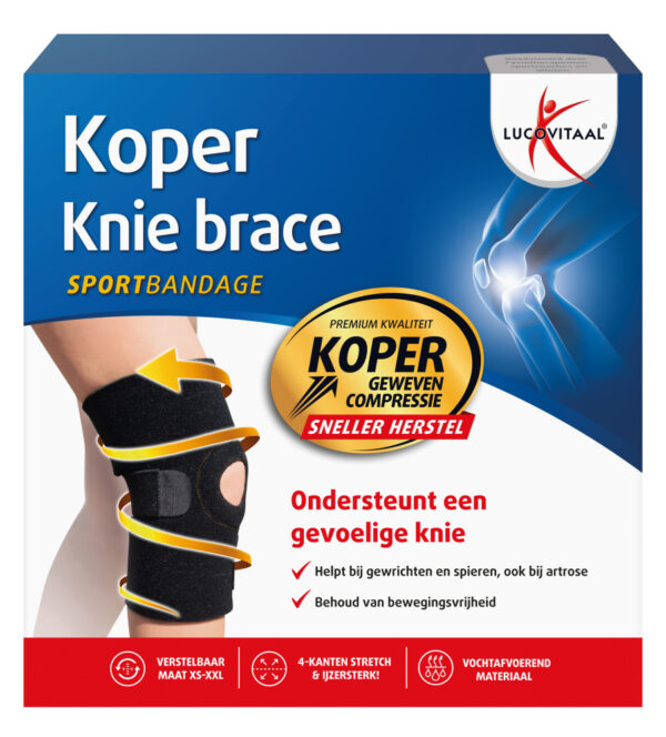 lucovitaal brace knie koper gm 1ST - Afbeelding 2