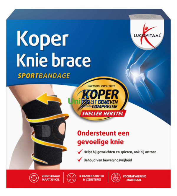 lucovitaal brace knie koper gm 1ST - Afbeelding 3