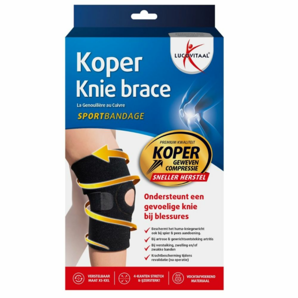 lucovitaal brace knie koper gm 1ST