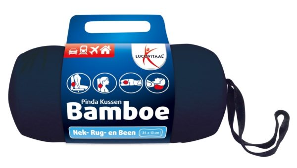 Bamboe pinda kussen (blauw)