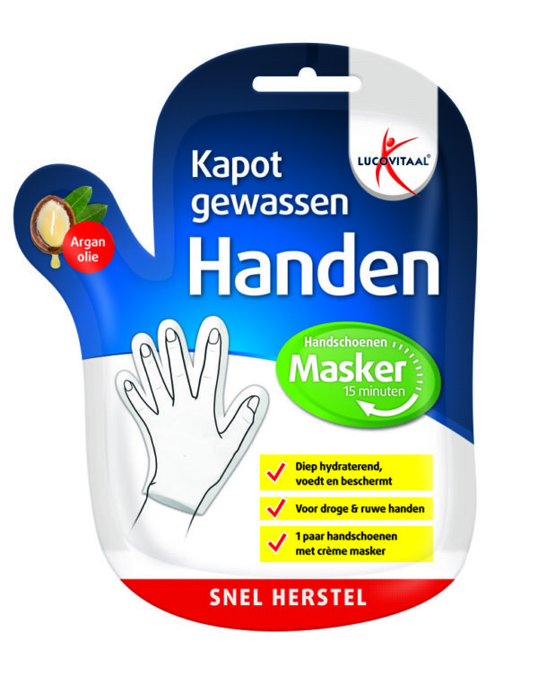 Kapot gewassen handenmasker