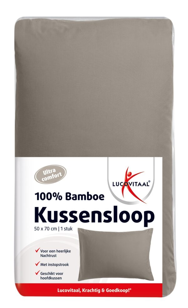 lucovitaal kussensloop taup gm 1s - Afbeelding 2