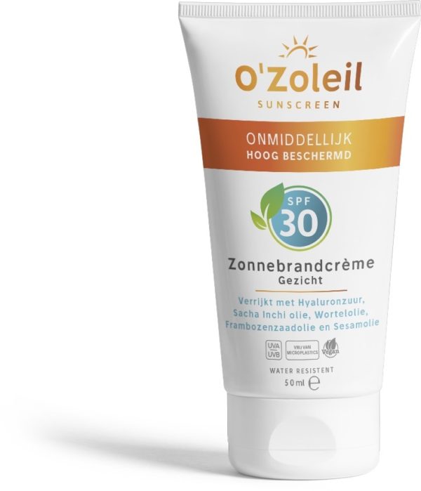 O'Zoleil Zonnebrandcreme gezicht SPF30 50 Milliliter - Afbeelding 2