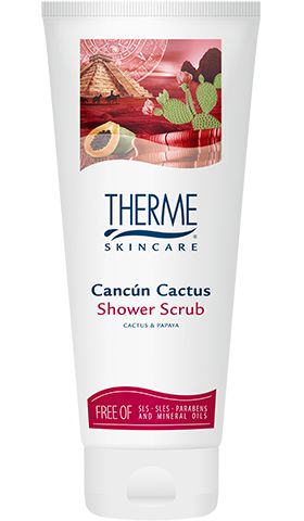 Cancun cactus shower scrub