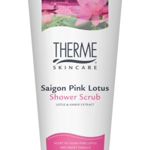 Saigon pink lotus shower scrub