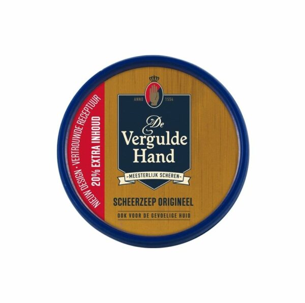 vergulde hand scheertablet    75 gr