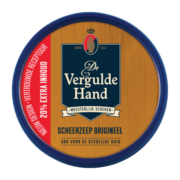 vergulde hand scheertablet    75 gr - Afbeelding 2