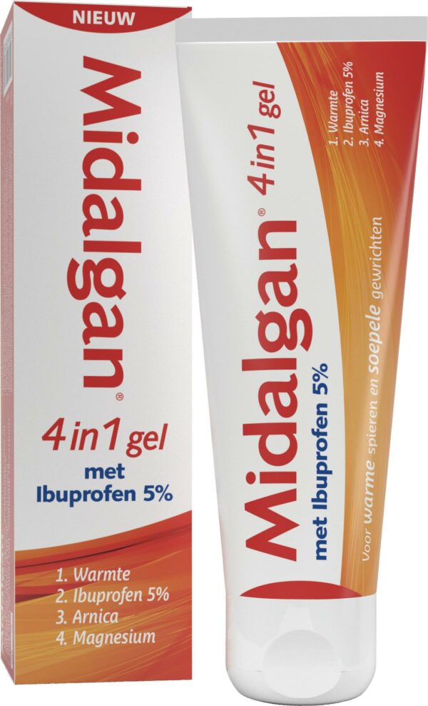 Midalgan 4 in 1 gel + 5% ibuprofen 100 Gram