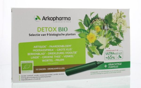 Detox drinkampullen 15ml bio