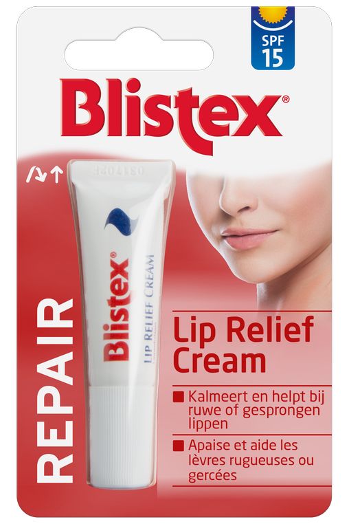 Lip relief cream blister