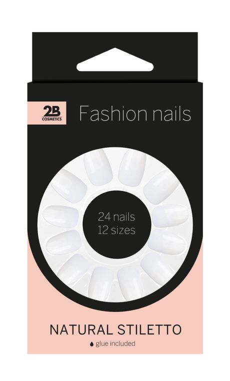 Nails natural stiletto