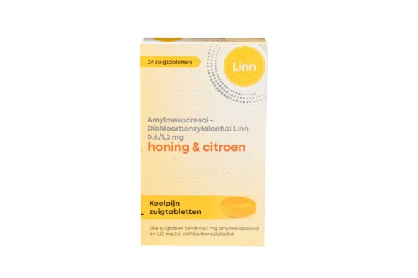 Linn Keelpijn honing & citroen 24 Zuigtabletten - Afbeelding 2