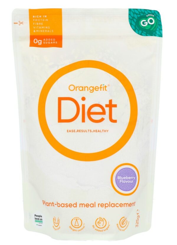 orangefit diet shake blueberry 325GR