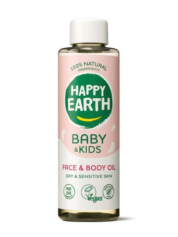 happy earth baby face body oil 150ML