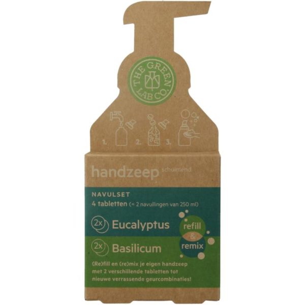 Handzeep navulset eucalyptus & basilicum