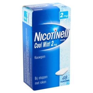 NICOTINELL GUM COATED 2MG MINT 48S